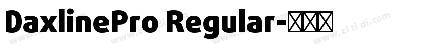 DaxlinePro Regular字体转换